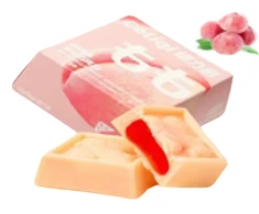 Geliqi Filled Chocolate Baltas Peach flavor 80g x 24 pcs (CHI)