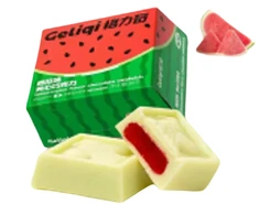 Geliqi Filled Chocolate Watermelon flavor 80g x 24 pcs (CHI)