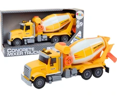 Lean Toys Geltonas betono maišytuvas su trinties pavara