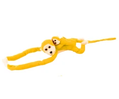 Lean Toys Pliušinis beždžioniukas su vaikučiu, 70 cm