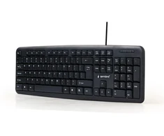 GEMBIRD KB-U-103 Klaviatūra (USB 2.0; JAV išdėstymas; juoda)
