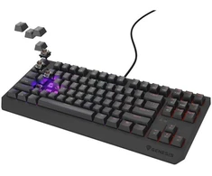 Ausinės GENESIS Thor 230 TKL žaidimų klaviatūra USB QWERTY JAV Anglų Juoda