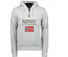 Geographical Norway 3/4 Gymclass džemperis 100 M WU4184H/GN B-Pilkas