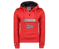 Geographical Norway Gymclass DB 054 M WW2485H/GN-Raudona sportinis džemperis