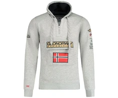 Geographical Norway Gymclass EO DB 100 M džemperis WU6620H/GNO – pilka melanža