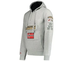 Geographical Norway Gymclass EO DB 100 M džemperis WU6620H/GNO – pilka melanža