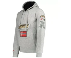 Geographical Norway Gymclass EO DB 100 M džemperis WU6620H/GNO – pilka melanža