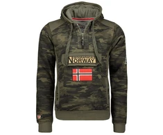 Geographical Norway GYMCLASS vyriški kamufliažiniai marškinėliai 100 (WT1663H/GN/MILITAIRE KAKI)