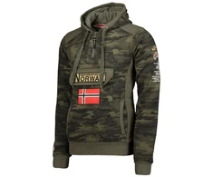 Geographical Norway GYMCLASS vyriški kamufliažiniai marškinėliai 100 (WT1663H/GN/MILITAIRE KAKI)