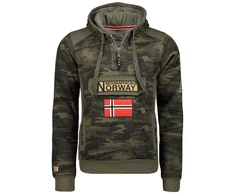 Geographical Norway GYMCLASS vyriški kamufliažiniai marškinėliai 100 (WT1663H/GN/MILITAIRE KAKI)