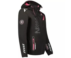 Geographical Norway Reine softshell striukė moterims WU8182F/GNO-Juodas-Rožinis