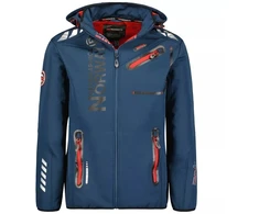 Geographical Norway ROYAUTE DB Tamsiai Mėlyna Raudona Vyriška Softshell striukė 068 (WY2001H/GN/Navy / Raudona)