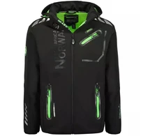Geographical Norway ROYAUTE JUODA / ŽALIA DB MEN 068 JUODA / ŽALIA Vyriška softshell striukė (WY8026H/GN-NOIR / VERT)