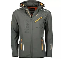 Geographical Norway Softshell striukė Royaute DB 068 M WY8027H/GN/Tamsiai pilka / Oranžinė