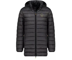Geographical Norway vyriškas švarkas AMIGOMAP LONG HOOD DB Juodas MEN 233 Juodas (WZ5085H/GN-NOIR)