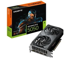 Ausinės GIGABYTE GeForce RTX 5050 WINDFORCE OC 8G vaizdo plokštė