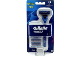 Gillette Mach3 Turbo "Champions League" skustuvas + 4 peiliukai