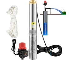 VEVOR giluminis siurblys 750 W 230V, automatinis jungiklis