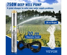 VEVOR Giluminis panardinamas siurblys, 750W 230V, 100L/min