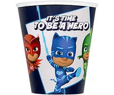 Gimtadienio vakarėlio puodelių rinkinys – Pižamų herojai (PJ Masks)