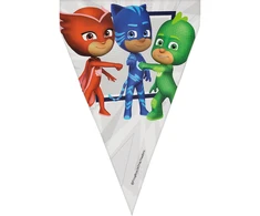 Gimtadienio vakarėlio vėliavėlė – „Pižamų herojai“ (PJ Masks)
