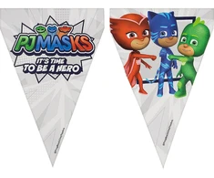 Gimtadienio vakarėlio vėliavėlė – „Pižamų herojai“ (PJ Masks)