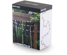 Elektrinė girlianda DecoKing LED Star, balta, 12.5 m
