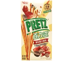 Glico Pretz Juodas Truffle &amp; Ham Cookies 41g x 36 pcs (CHI)