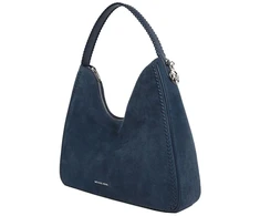 Granatowa skórzana torebka na ramię Michael Kors 35S6S5ZL6S