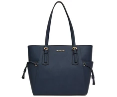 Granatowa skórzana torebka tote Michael Kors 35S5GV6T7L