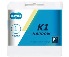 Grandinė KMC K1 Narrow Sidabrinis