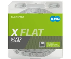 Grandinė KMC X FLAT Sidabrinis Waxed