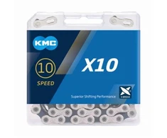 Grandinė KMC X10 Sidabrinis/Juodas 10-speed 122-links