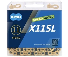 Grandinė KMC X11SL Ti-N Gold/Juodas Waxed