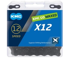 Grandinė KMC X12 Juodas 12-speed 126-links Waxed