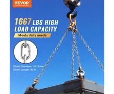 VEVOR Cinkuota plieno grandinė 8 mm x 28 m