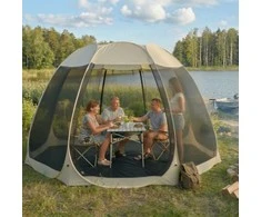 Grandininis pjūklas CAMA paviljonas, 354 cm, sodo pavėsinė, smėlio/juodos spalvos
