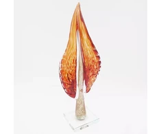 Dekoratyvinė stiklo skulptūra, 13×9×41 cm