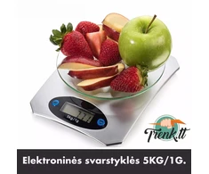 Grandininis pjūklas Elektroninės virtuvinės svarstyklės 5KG/1G