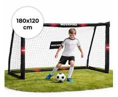 Grandininis pjūklas Futbolo vartai su futbolo tinklu 180x120x60 cm MOVEPRO
