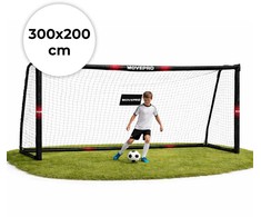 Grandininis pjūklas Futbolo vartai su tinklu 300x200x120 cm MOVEPRO