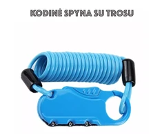 Kodinė spyna su trosu