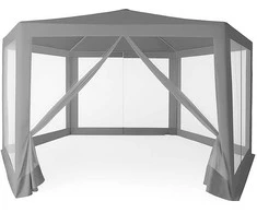 MultiGarden Pilkas sodo paviljonas su tinkleliu 2x2x2 m