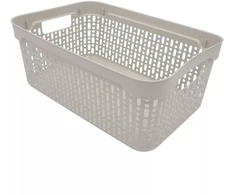 Grandininis pjūklas Plastikinė dėžutė su skylutėmis, 30 × 20 × 12 cm BALTA