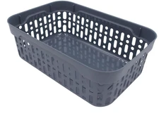 Grandininis pjūklas Plastikinė dėžutė su skylutėmis, 18 × 12 × 6 cm PILKA