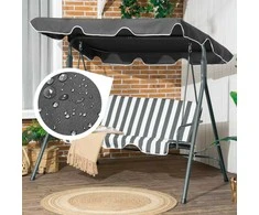 Modernhome MultiGarden sūpynių stogelis, pilkas, 200 cm x 120 cm