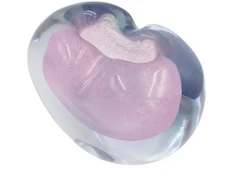 Stiklinė širdelės formos dekoracija/vaza – 15×8.5×11 cm