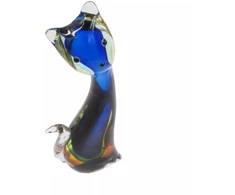 Grandininis pjūklas Stiklinė skulptūrėlė – katinas, 11×26 cm