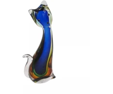 Grandininis pjūklas Stiklinė skulptūrėlė – katinas, 11×26 cm