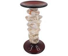 Grandininis pjūklas Stiklinė žvakidė – 12.5 × 24 cm